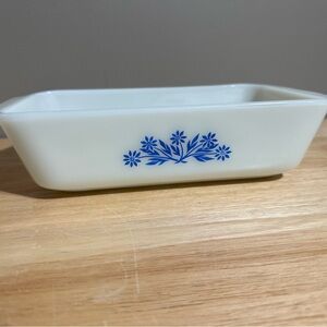 Vintage Casserole Dish Anchor Hocking Fire king Blue Cornflour 1 Qt 441